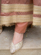 Rosewood Elegance Anarkali Suit Set