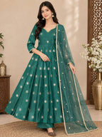 Alizeh Green Anarkali Suit Set
