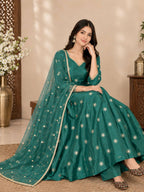 Alizeh Green Anarkali Suit Set