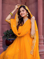 Lumivra Haldi Radiance Anarkali Suit Set