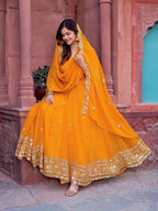 Lumivra Haldi Radiance Anarkali Suit Set