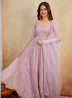 Aaira Light Purple Anarkali Suit Set