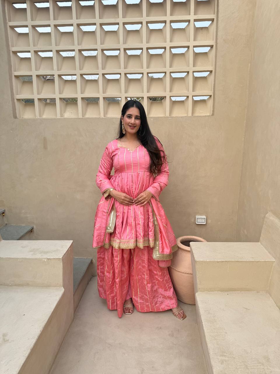 AAHNA GLAM FESTIVE KURTA SUIT SET