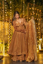 Kashish Bronze Anarkali Suit Set