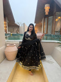 MESSI BLACK ANARKALI SUIT SET