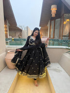 MESSI BLACK ANARKALI SUIT SET