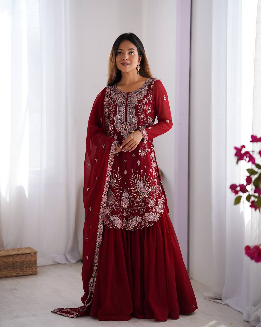 YANISH RED SUIT SET