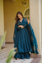 Nyra Regal Motif Anarkali Suit Set