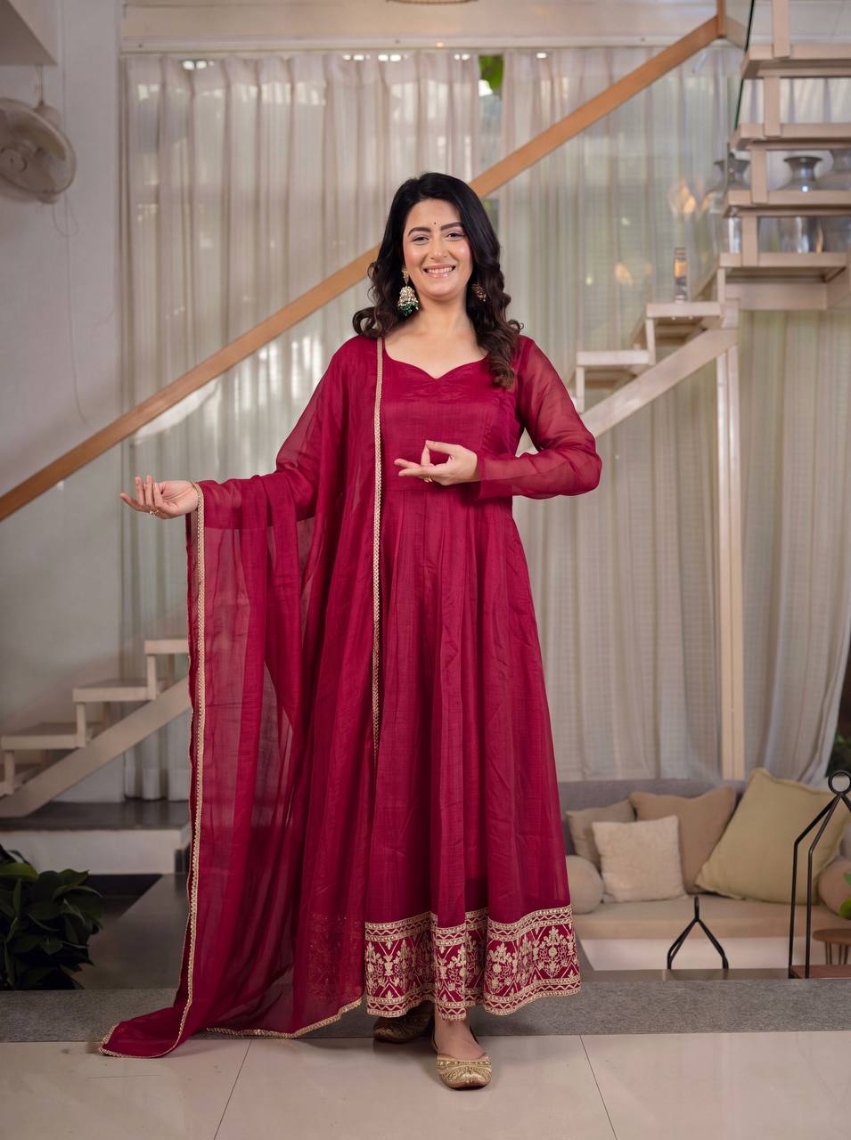 Ruhani Mystique Heavy Anarkali Suit Set with Dupatta