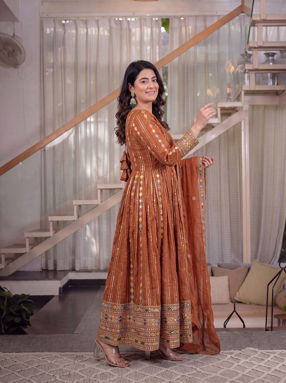 Naqsh Mosaic Heritage Anarkali Suit Set