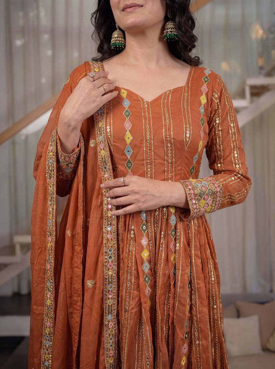Naqsh Mosaic Heritage Anarkali Suit Set