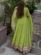 Rivaa Lime Royal Anarkali Suit Set