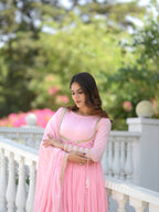 Gulnaar Pastel Royale Anarkali Suit Set