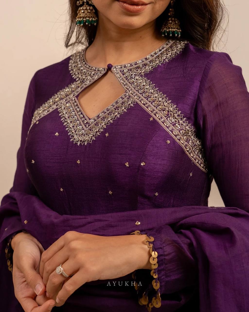 Tavisha Regal Purple Anarkali Suit Set