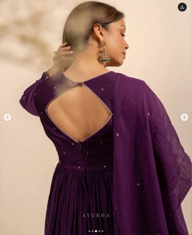 Tavisha Regal Purple Anarkali Suit Set