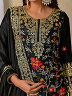 Noor-E-Raat Black Suit Set