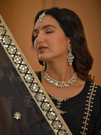 Noorika Black Royal Embroidery Anarkali Suit Set