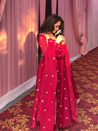 PRIYANKA PINK  ANARKALI SUIT SAT