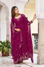 TABASOON RANI PINK  ANARKALI SUIT SET