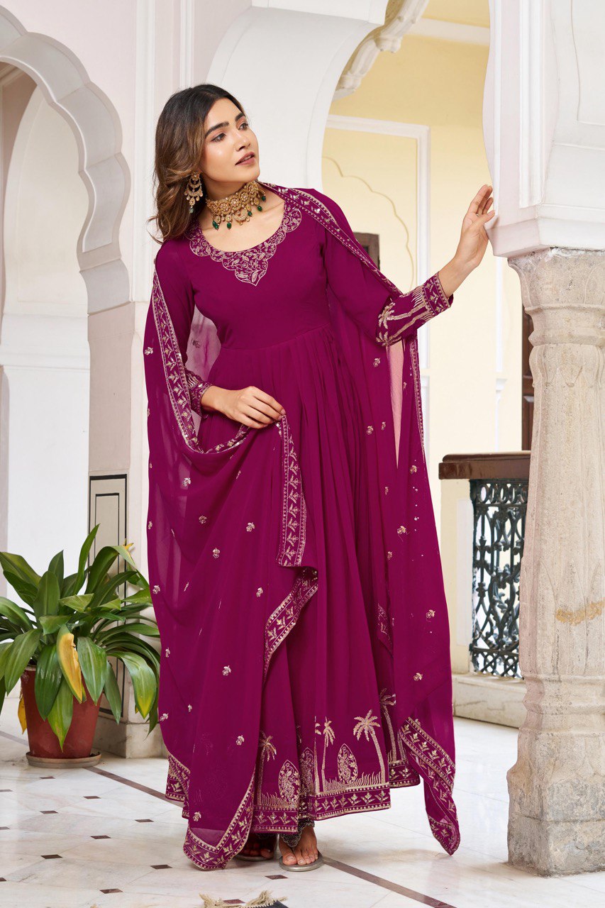 TABASOON RANI PINK  ANARKALI SUIT SET