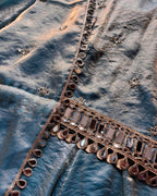 ALINA AQUA KURTA PLAZO SUIT SET