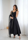 KASTURI BLACK ANARKALI SUIT SET