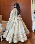 NEHA'S OFF WHITE COLOUR TRENDING ANARKALI SUIT SET