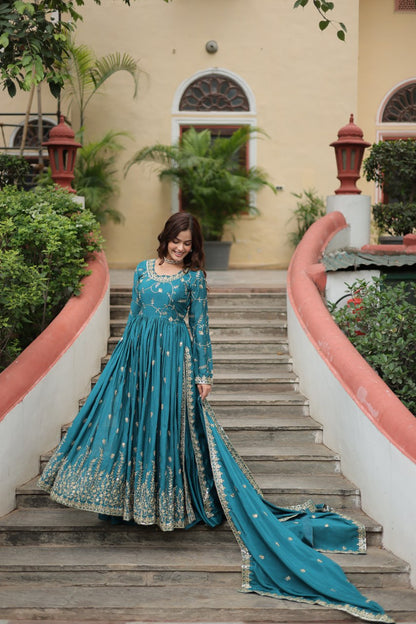 RUKSAR RAMA DESIGNER SHARARA SUIT SET