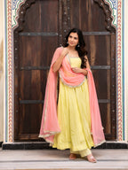 Mahi Yellow Anarkali Suit Set