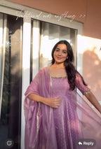 Evelisse Lavender Anarkali Suit Set