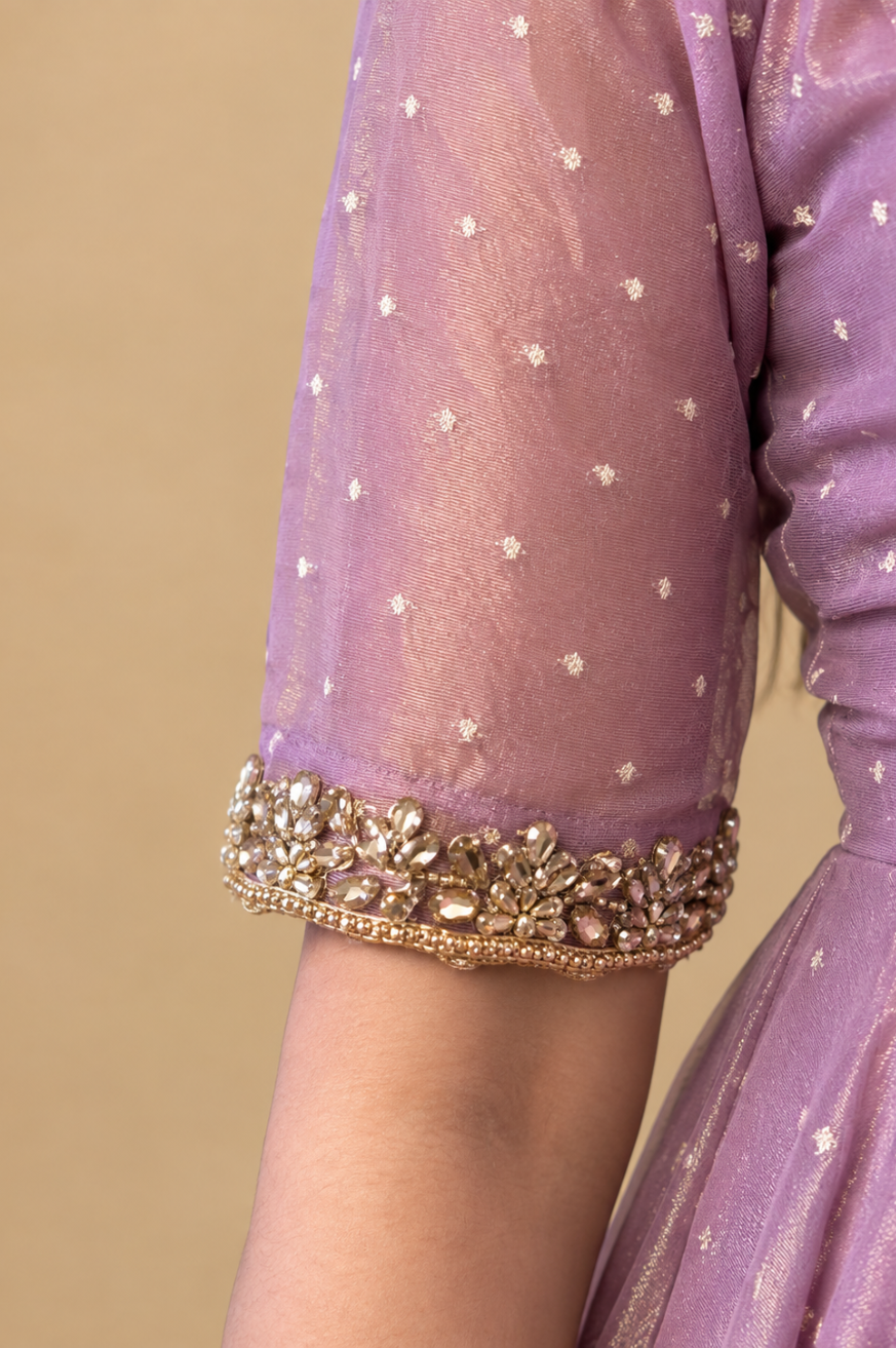 Evelisse Lavender Anarkali Suit Set