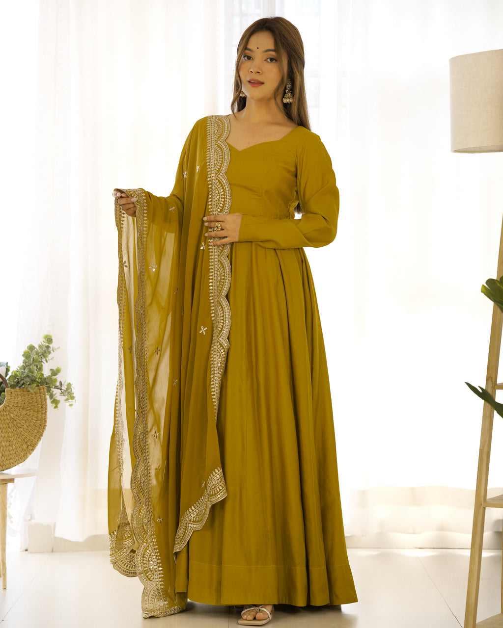 Olive Mehndi Royale Suit Set