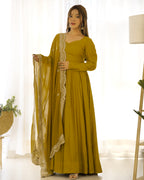 Olive Mehndi Royale Suit Set