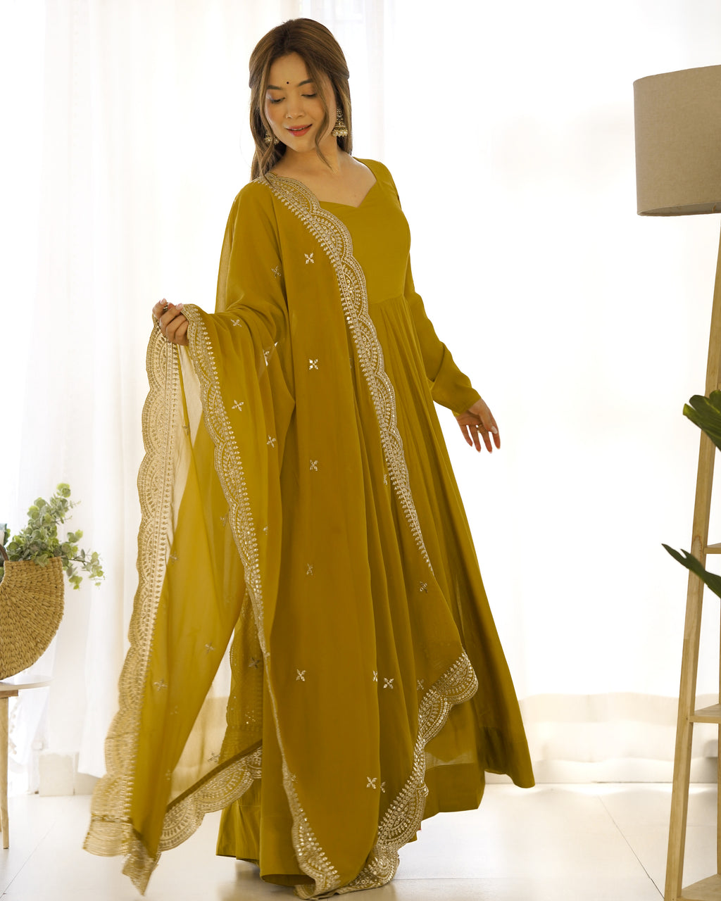 Olive Mehndi Royale Suit Set