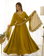 Olive Mehndi Royale Suit Set