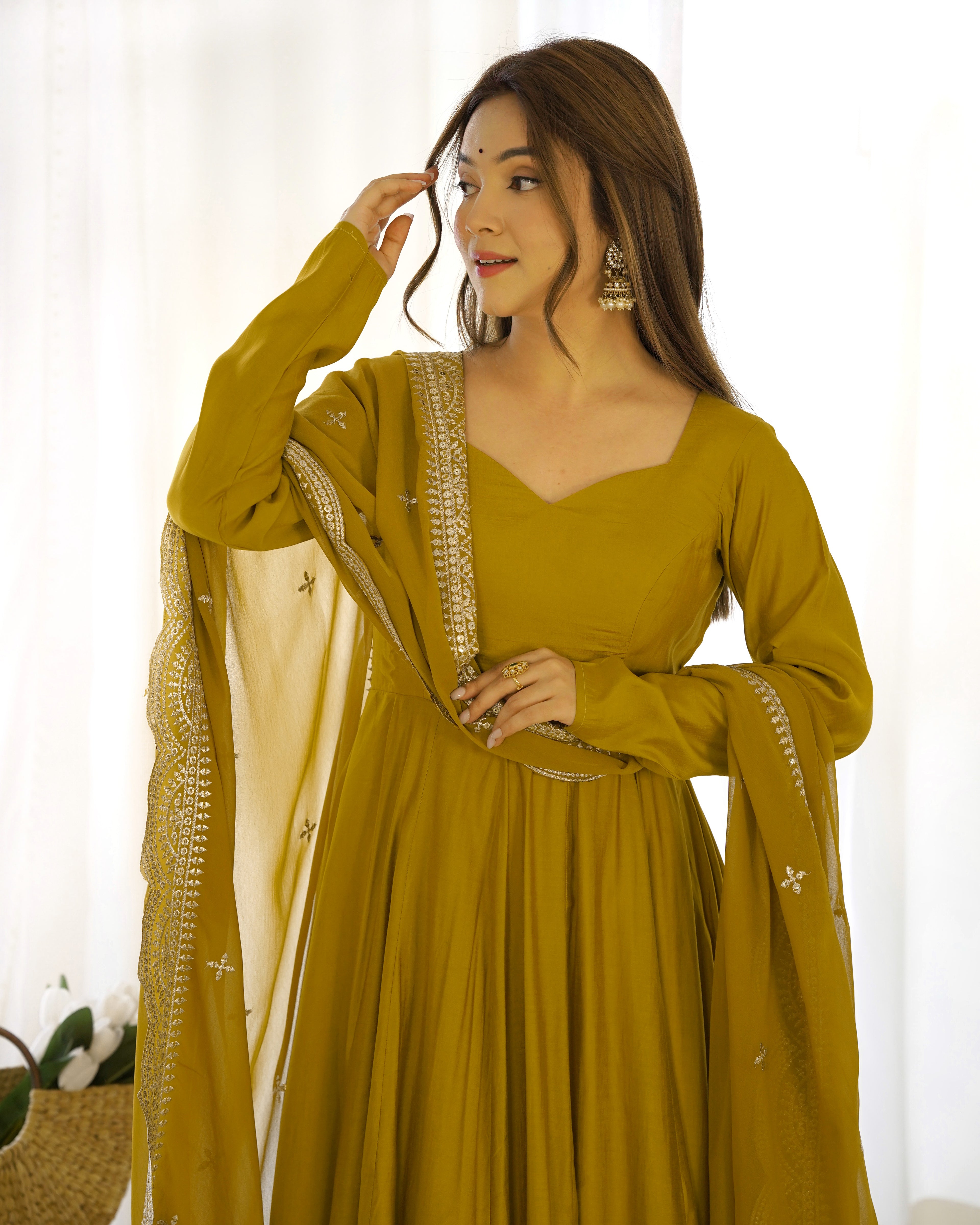 Olive Mehndi Royale Suit Set