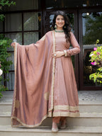 Aster Mauve Premium Anarkali Suit Set