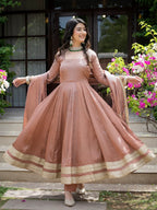 Aster Mauve Premium Anarkali Suit Set