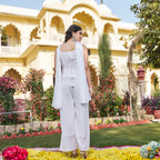 Rivaayat Silver Handwork Peplum Suit Set