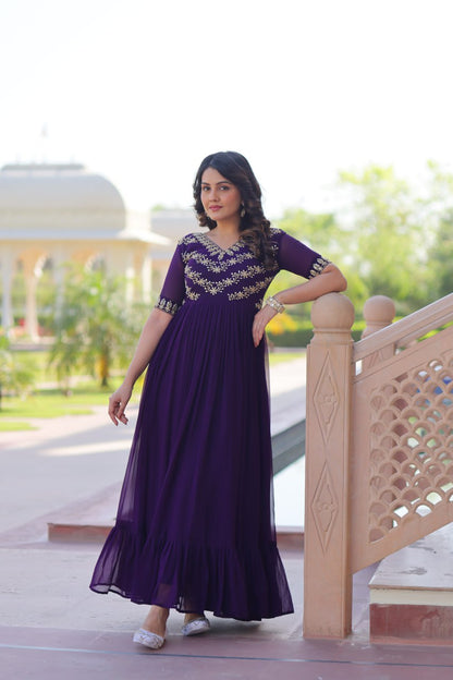 Shambhavi Puprle Suit Set