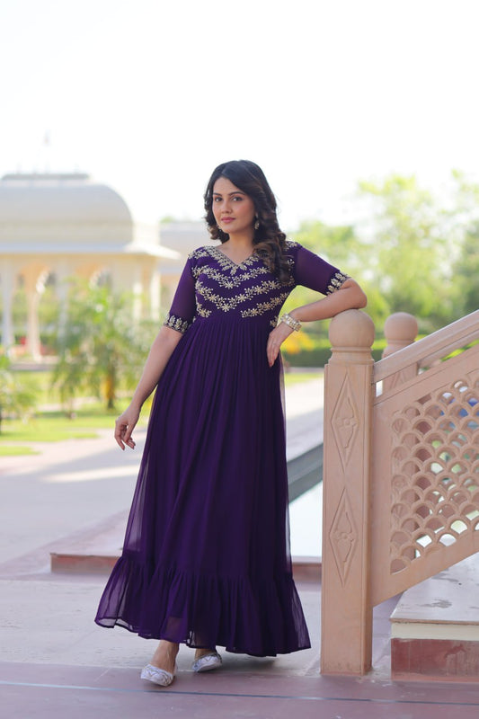 Shambhavi Puprle Suit Set