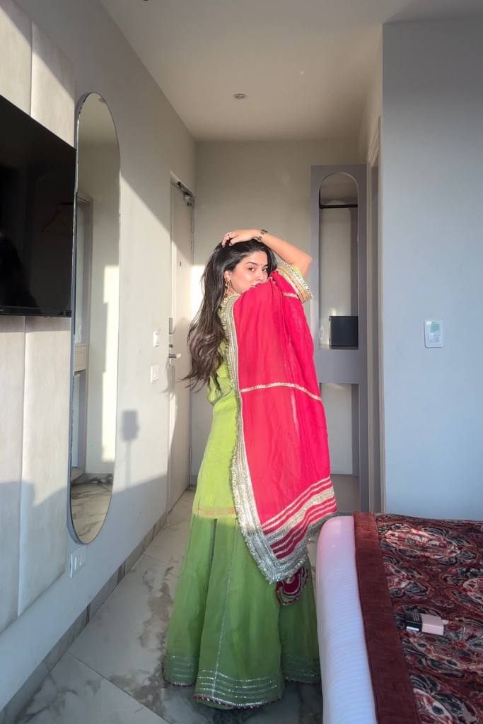 VARTIKA  NEON COLOUR SARARA SUIT