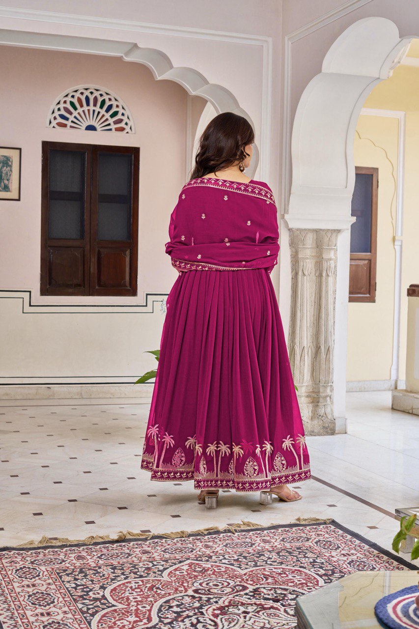 TABASOON RANI PINK  ANARKALI SUIT SET