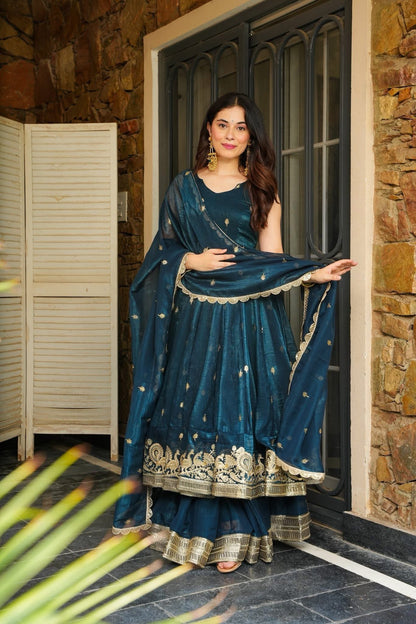 RASMIKA RAMA  COLOUR EMBROIDERED SUIT SET