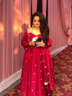 PRIYANKA PINK  ANARKALI SUIT SAT