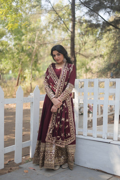 YAMI DARK MAROON SUIT SET