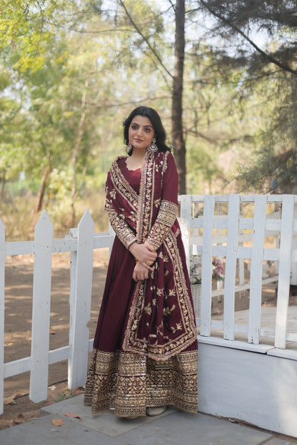 YAMI DARK MAROON SUIT SET