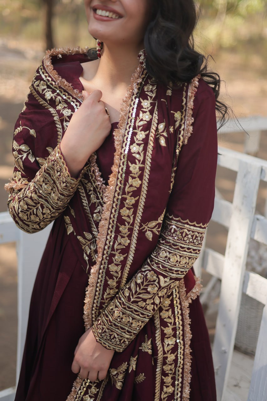 YAMI DARK MAROON SUIT SET