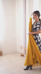 Sunehri Noor Yellow Anarkali Suit Set