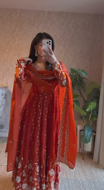 Ishvani Sunflare Heritage Anarkali Suit Set